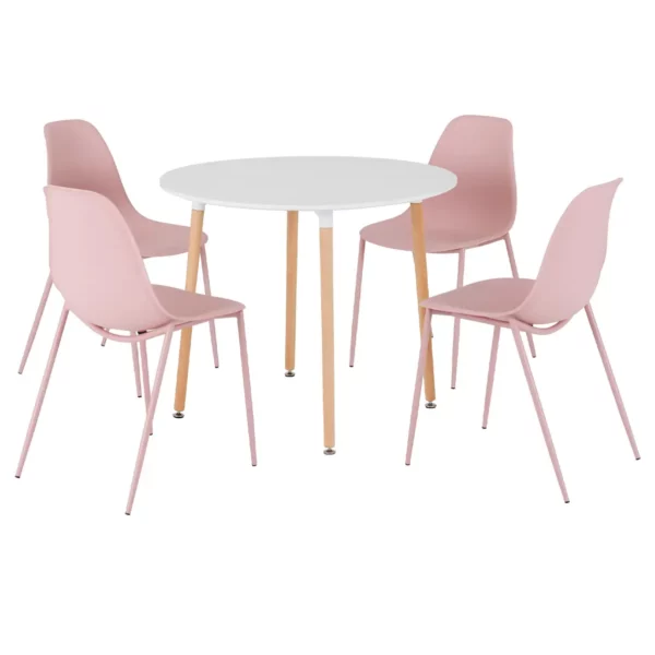 lindon pink dining set