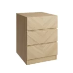 Catania 3 Drawer Bedside Table