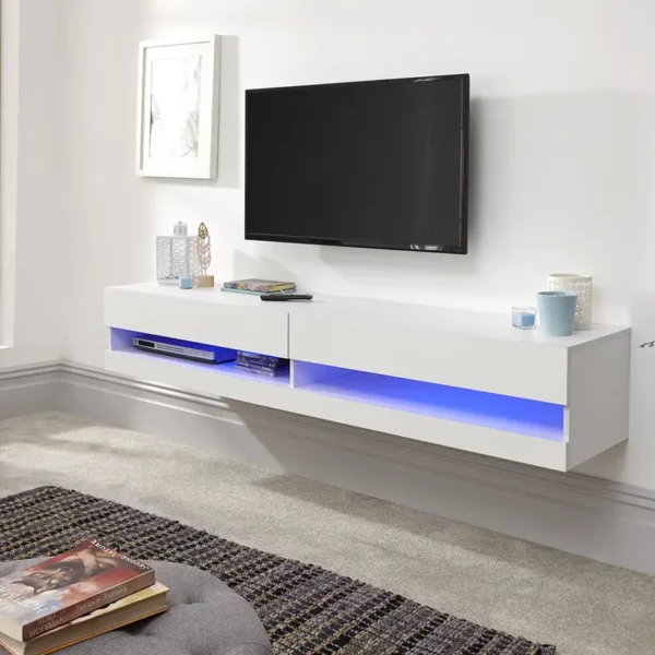 Galicia Wall Mounted TV Unit With LED Lighting