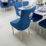 Roma Dining Chair With Ringer Lion & Chrome Legs
