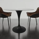 Bentley Ceramic Top Dining Room Table - Black Base