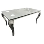Lewis Glass Topped Dining Room Table