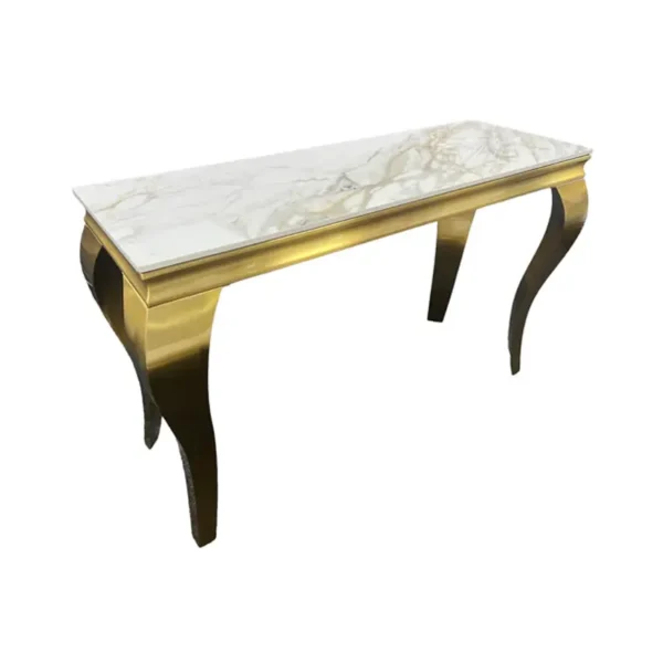 Lewis Small Console Table - Gold Legs