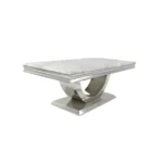 London 1.2m Coffee Table With Chrome Legs