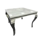 Lewis 1m Square Marble Topped Dining Table