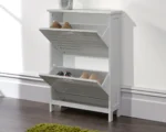 Bergen Two Tier Shoe Cabinet - Image 3