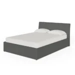 Ascot 150cm Grey Fabric Ottoman Bed - Image 3