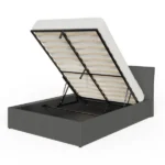 Ascot 150cm Grey Fabric Ottoman Bed - Image 7