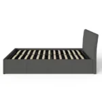 Ascot 150cm Grey Fabric Ottoman Bed - Image 6