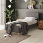 Ashbourne 90cm Bedstead Grey - Image 2