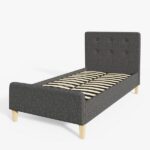 Ashbourne 90cm Bedstead Grey - Image 3