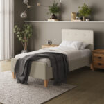 Ashbourne 90cm Bedstead Natural and Grey