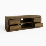 Astley 4 Drawer TV Unit Knotty Oak - Image 3