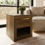 Astley Lamp Table Knotty Oak - Image 2