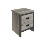 Boston 2 Drawer Bedside Table - Image 2