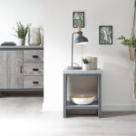 Boston Simple Lamp Table Grey
