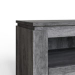 Canyon 2 Drawer TV Unit Charcoal Grey - Image 3