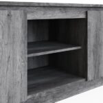 Canyon Wide TV Unit Charcoal Grey - Image 3