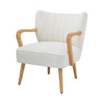 Enzo Teddy Accent Chair (Cream) - Image 5