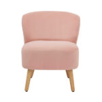 Evie Soft Velvet Accent Chair - Image 2