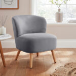 Evie Soft Velvet Accent Chair - Image 4