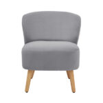 Evie Soft Velvet Accent Chair - Image 5