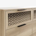 Ezra 3+3 Drawer Chest Oak - Image 3