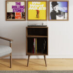 Jaxon Compact Open Turntable Stand Walnut