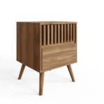 Rowan 2 Drawer Bedside Table Oak - Image 3