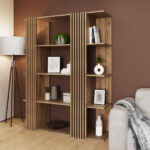 Rowan Wide Shelving Unit Oak - Image 2