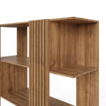 Rowan Wide Shelving Unit Oak - Image 4