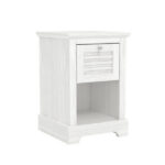 Salcombe 1 Drawer Lamp Table White - Image 2