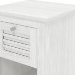 Salcombe 1 Drawer Lamp Table White - Image 3