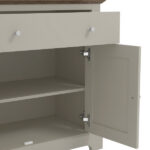 Salcombe Compact Sideboard Light Grey - Image 3