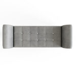 Verona Diamante Window Seat Grey Or Silver Chenille - Image 3